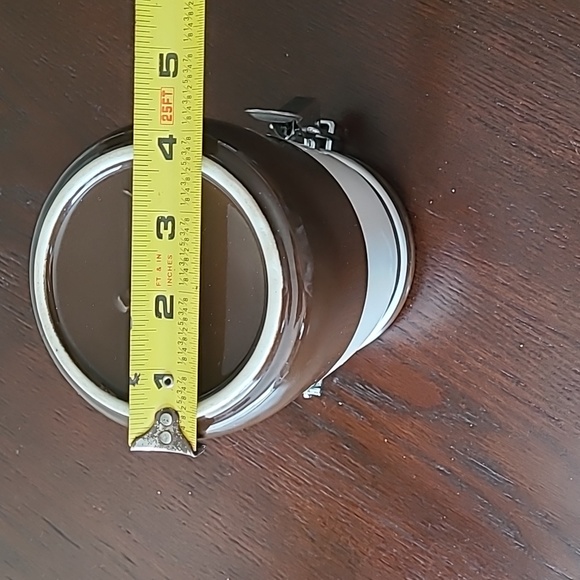 Bee House apothecary canister brown white excellent stash jar container holder ! - Picture 8 of 10